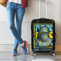 Ancient Greek Zeus Luggage Cover Futuristic Style - Wonder Print Shop