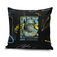Ancient Greek Zeus Pillow Cover Futuristic Style - Wonder Print Shop