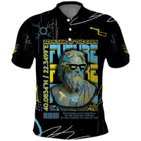 Ancient Greek Zeus Polo Shirt Futuristic Style - Wonder Print Shop