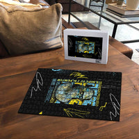 Ancient Greek Zeus Puzzle Futuristic Style - Wonder Print Shop