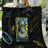 Ancient Greek Zeus Quilt Futuristic Style - Wonder Print Shop