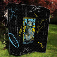 Ancient Greek Zeus Quilt Futuristic Style - Wonder Print Shop