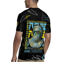 Ancient Greek Zeus Rugby Jersey Futuristic Style - Wonder Print Shop
