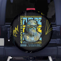 Ancient Greek Zeus Spare Tire Cover Futuristic Style - Wonder Print Shop