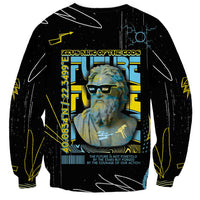 Ancient Greek Zeus Sweatshirt Futuristic Style - Wonder Print Shop