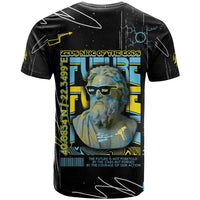 Ancient Greek Zeus T Shirt Futuristic Style - Wonder Print Shop