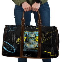 Ancient Greek Zeus Travel Bag Futuristic Style - Wonder Print Shop