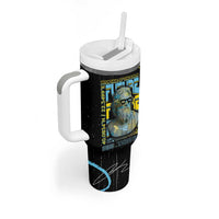 Ancient Greek Zeus Tumbler With Handle Futuristic Style - Wonder Print Shop