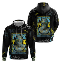 Ancient Greek Zeus Zip Hoodie Futuristic Style - Wonder Print Shop