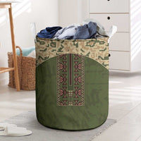 Ukraine Vyshyvanka Motif Laundry Basket Ukrainian Military Style - Wonder Print Shop