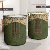 Ukraine Vyshyvanka Motif Laundry Basket Ukrainian Military Style - Wonder Print Shop