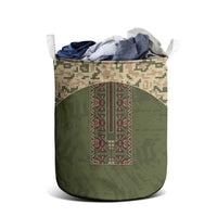 Ukraine Vyshyvanka Motif Laundry Basket Ukrainian Military Style - Wonder Print Shop