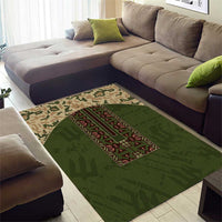 Ukraine Vyshyvanka Motif Area Rug Ukrainian Military Style - Wonder Print Shop