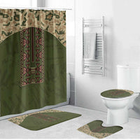 Ukraine Vyshyvanka Motif Bathroom Set Ukrainian Military Style - Wonder Print Shop