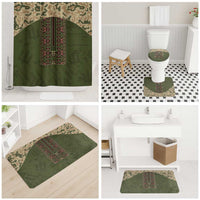 Ukraine Vyshyvanka Motif Bathroom Set Ukrainian Military Style - Wonder Print Shop