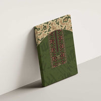 Ukraine Vyshyvanka Motif Canvas Wall Art Ukrainian Military Style - Wonder Print Shop
