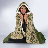 Ukraine Vyshyvanka Motif Hooded Blanket Ukrainian Military Style - Wonder Print Shop