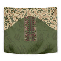 Ukraine Vyshyvanka Motif Tapestry Ukrainian Military Style - Wonder Print Shop