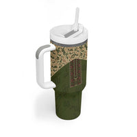 Personalized Ukraine Vyshyvanka Motif Tumbler With Handle Ukrainian Military Style - Wonder Print Shop