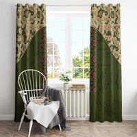 Ukraine Vyshyvanka Motif Window Curtain Ukrainian Military Style - Wonder Print Shop