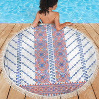 Traditional Romanian Costume Beach Blanket National Folk Patterns - Wonder Print Shop