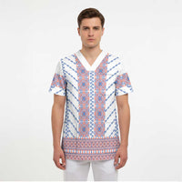 Traditional Romanian Costume Scrub Top National Folk Patterns - Wonder Print Shop