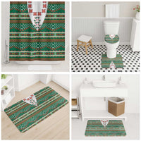 Lithuanian National Costume Bathroom Set Traditional Folk Pattern - Wonder Print Shop
