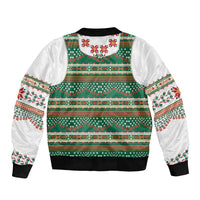 Lithuanian National Costume Bomber Jacket Traditional Folk Pattern - Wonder Print Shop