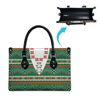 Lithuanian National Costume Leather Bag Traditional Folk Pattern - Wonder Print Shop