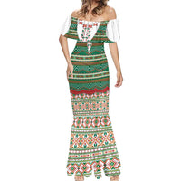Lithuanian National Costume Mermaid Dress Traditional Folk Pattern - Wonder Print Shop