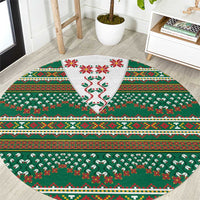 Lithuanian National Costume Round Carpet Traditional Folk Pattern - Wonder Print Shop