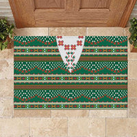Lithuanian National Costume Rubber Doormat Traditional Folk Pattern - Wonder Print Shop