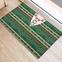 Lithuanian National Costume Rubber Doormat Traditional Folk Pattern - Wonder Print Shop