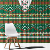 Lithuanian National Costume Window Curtain Traditional Folk Pattern - Wonder Print Shop