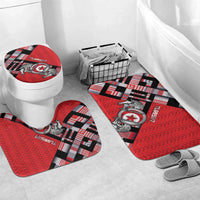 Tunisia Bathroom Set Silver Lions Sports Patterns - Wonder Print Shop