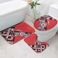 Tunisia Bathroom Set Silver Lions Sports Patterns - Wonder Print Shop
