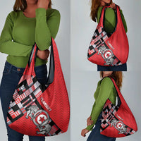 Tunisia Grocery Bag Silver Lions Sports Patterns - Wonder Print Shop