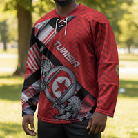 Personalized Tunisia Hockey Jersey Silver Lions Sports Patterns - Wonder Print Shop
