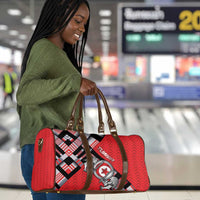 Tunisia Travel Bag Silver Lions Sports Patterns - Wonder Print Shop