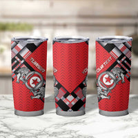 Personalized Tunisia Tumbler Cup Silver Lions Sports Patterns - Wonder Print Shop