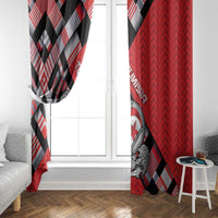 Tunisia Window Curtain Silver Lions Sports Patterns - Wonder Print Shop