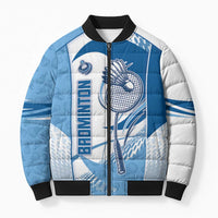 Custom Badminton Bomber Puffer Jacket Dynamic Swoosh