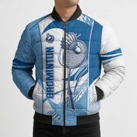 Custom Badminton Bomber Puffer Jacket Dynamic Swoosh