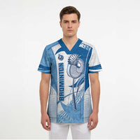 Custom Badminton Scrub Top Dynamic Swoosh