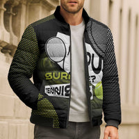 Custom Tennis Bomber Puffer Jacket Grand Slam Style