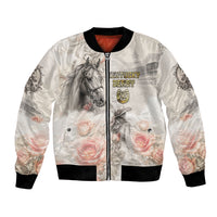 Personalized Kentucky Horse Bomber Jacket Run For The Roses