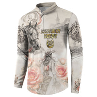 Personalized Kentucky Horse Button Sweatshirt Run For The Roses
