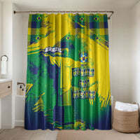 Brazil Football Bathroom Set Rumo Ao Hexa Grunge Style