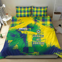Brazil Football Bedding Set Rumo Ao Hexa Grunge Style