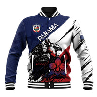 Personalized Panama Baseball Jacket Harpy Eagle Bird Grunge Style